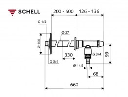 MEDIDAS GRIFO EXTERIOR RESISTENTE A LAS HELADAS POLAR II SCHELL